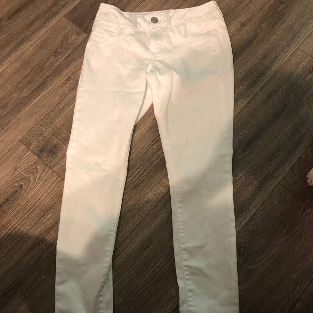 juniors white full length jegging